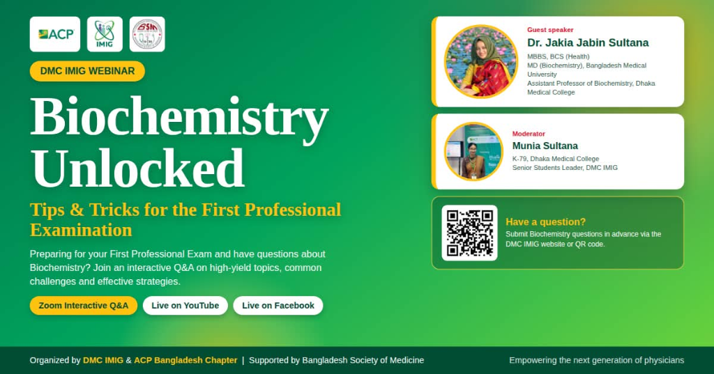Biochemistry Unlocked Official Webinar Poster
