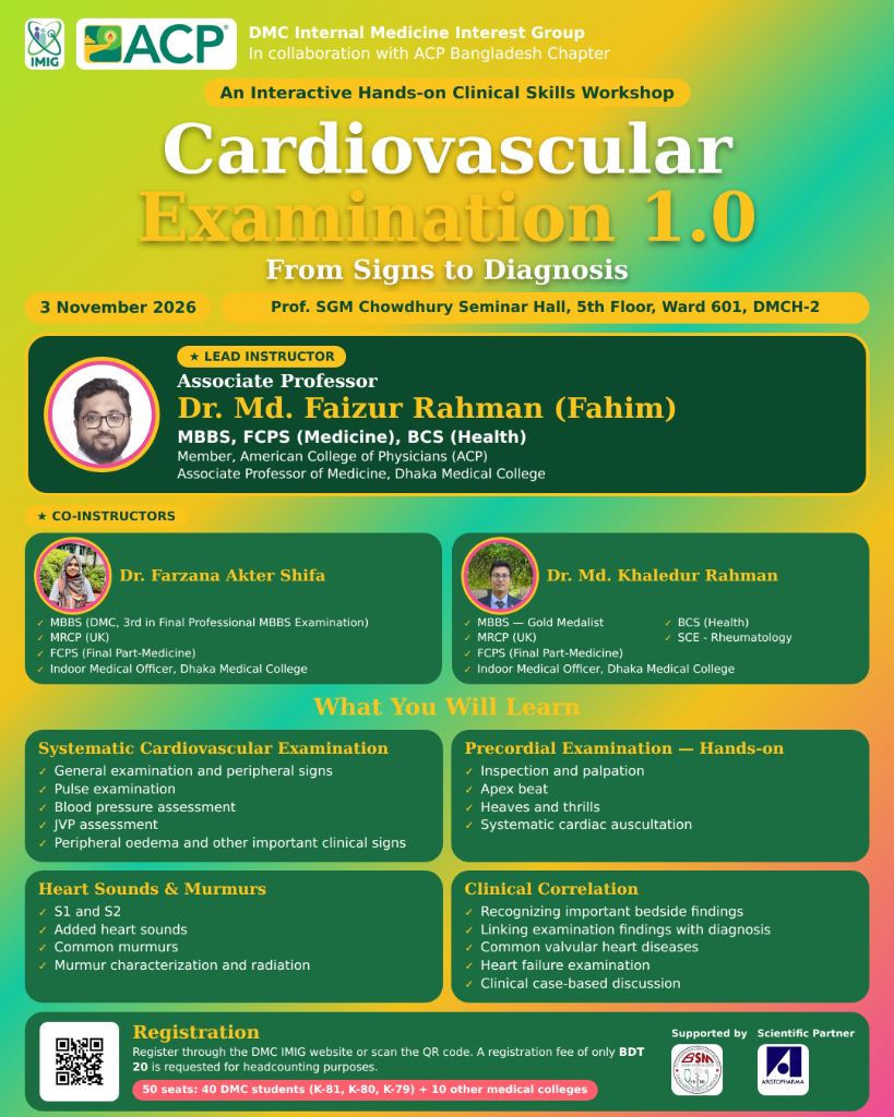 Cardiovascular Examination 1.0 Official Poster