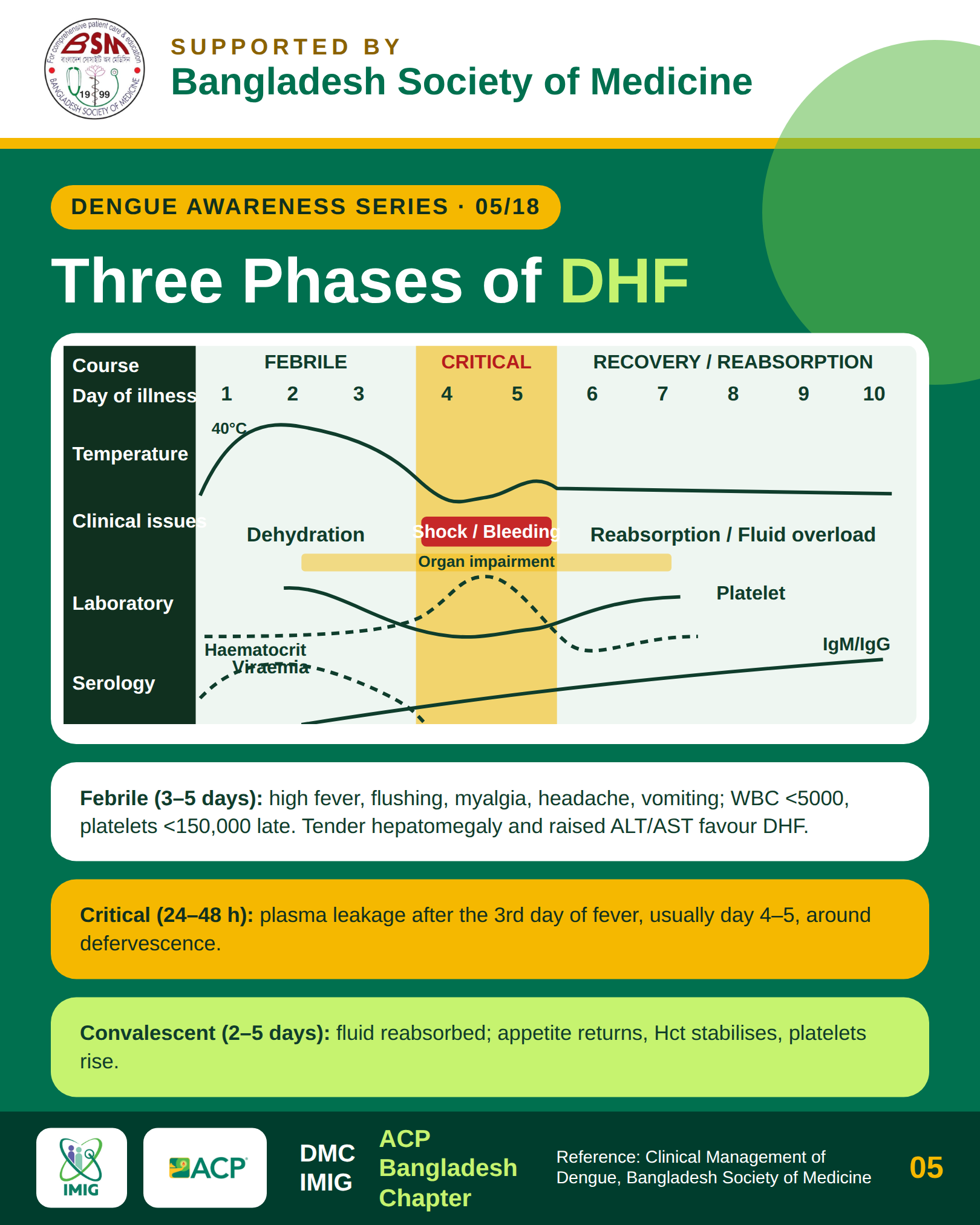 Three Phases of Dengue Haemorrhagic Fever