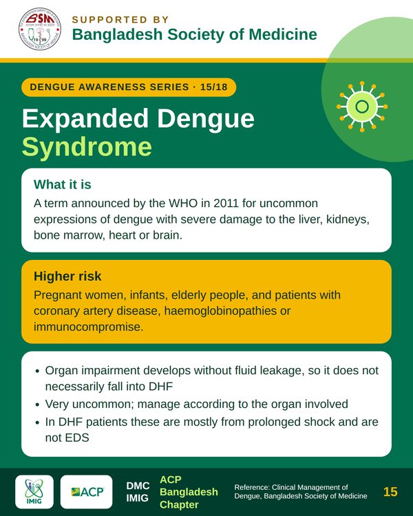 Expanded Dengue Syndrome (EDS)