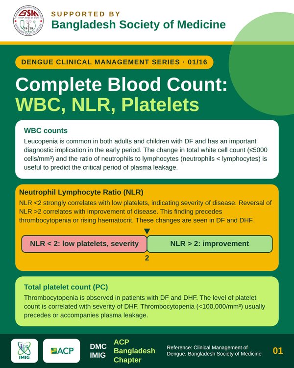 Complete Blood Count: WBC, NLR & Platelets